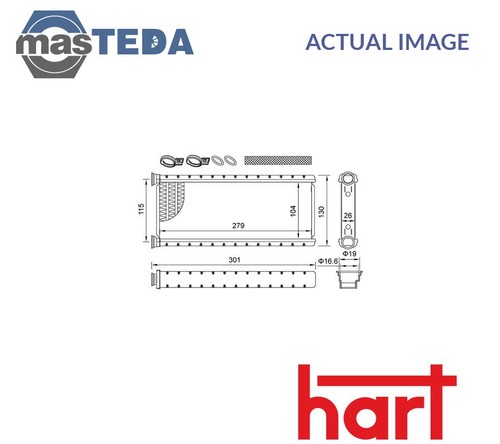 645 455 heater radiator - heater,