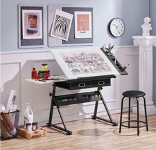 Height Adjustable Art Desk
