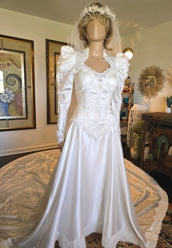 Vintage wedding dress 70s 80s - vintage,