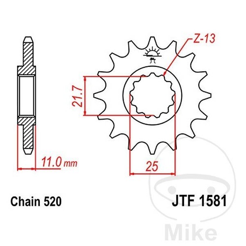 Sprocket for yamaha yzf 750 - yamaha, yzf-r7