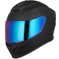 Full Face Motorcycle Helmet Adults DOT Street Bike Racing Helmet Tinted Visor