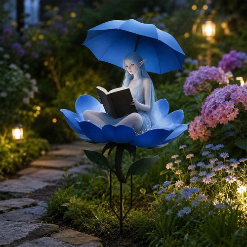 Outdoor blue fairy acrylic - blue,