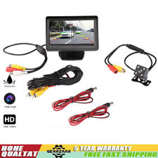 Car Rear View Reversing Camera Kit HD Monitor Parking Night Vision Van Bus Truck