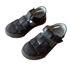 Pediped Fisherman Sandal Shoes Flex Mark Chocolate Brown 9-9.5 US(26)Kids Preppy