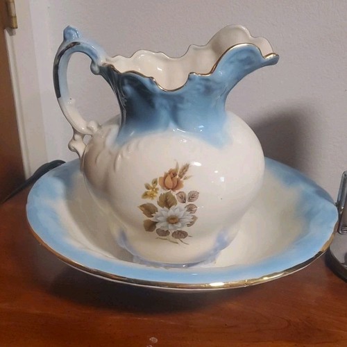 Vintage wash basin bowl and - wash,