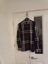 Burberry Button Shirt Navy