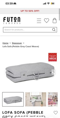 Futon company bed - in, a
