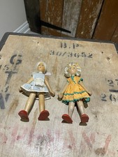 Pair of Vintage Polish Wooden