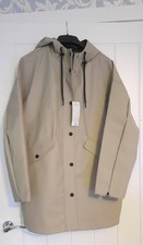 Camel Rubber Parka Coat