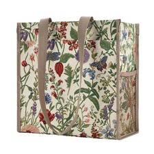 Shopper Bag Signare Tapestry Morning Garden Floral Pockets Zip Women's Travel
