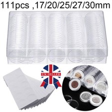 100Pcs Coin Cases Capsules