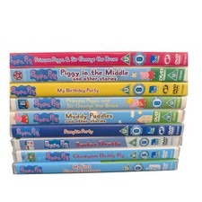 Peppa Pig DVD Collection Princess Peppa Pumpkin Party Muddy Puddles Santa's Grot