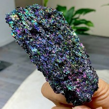 176G Colorful Carborundum Stones Specimen Silicon Carbide Crystal Collectible
