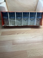 6x New In Box Chesterfield Vintage Retro Glasses Bar Pub Man Cave Coloured