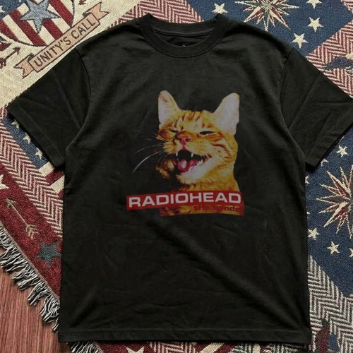 Radiohead cat tee - rock, band