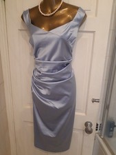 STUNNING BABY BLUE COAST SATIN