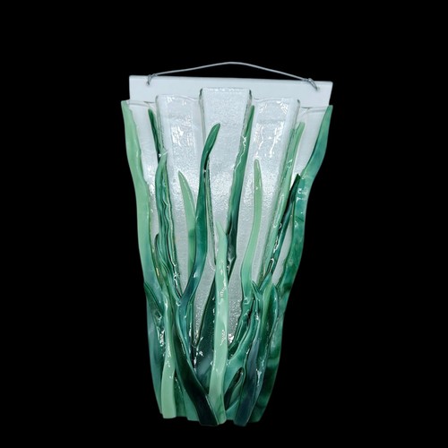 Fused art glass wall - art,