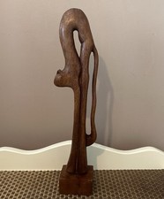 Vintage Wooden Stretching Cat