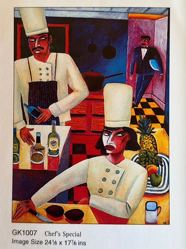 Chef special framed print - chef's,