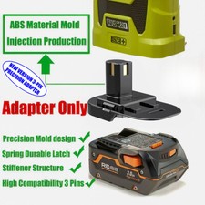1x Adapter for Ridgid 18v Battery Adapter Convert to for Ryobi 18v Cordless Tool
