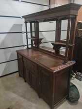 antique mirror backed sideboard