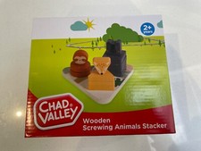 Brand new Chad Valley Wooden Screwing Animals Stacker kids toy