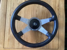 Rare 14" Moto-Lita Mk8/ Eagle Leather Steering Wheel for Jensen Interceptor