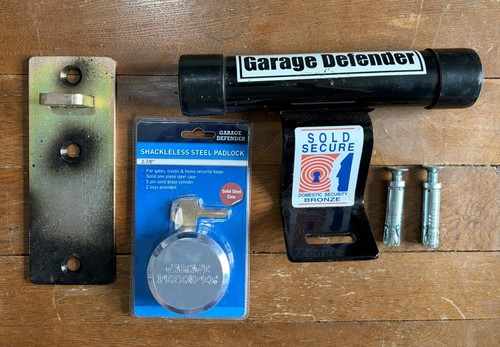 Garage door lock defender - defender, up