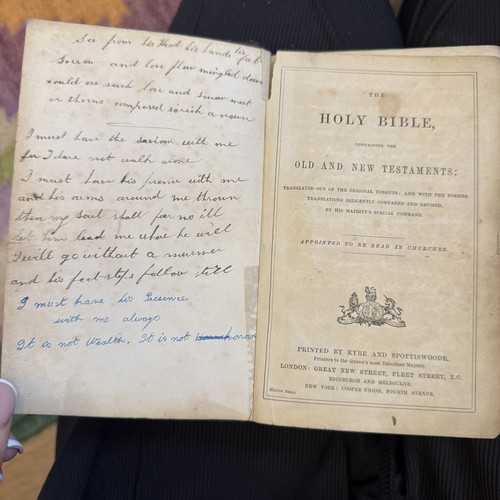 Antique holy bible eyre - antique,