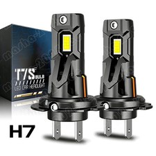 2x H7 LED Headlight Bulbs Kit
