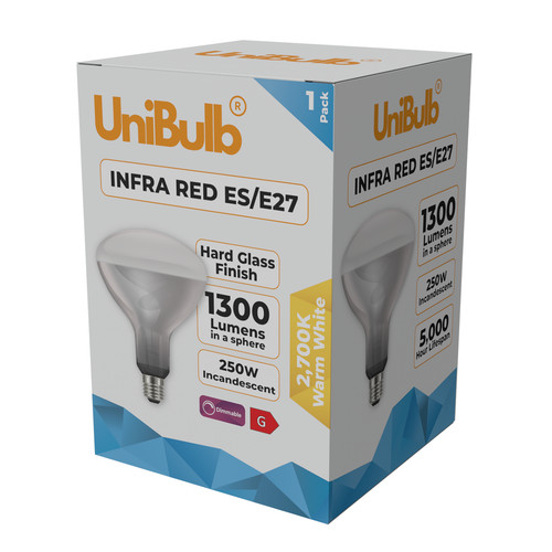 Unibulb 250w r125 infrared - r125,