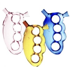 Knuckle Duster Glass Hand Pipe