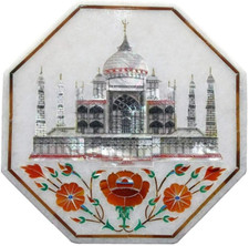 12" White Marble Taj Mahal