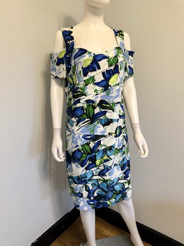 Roman blue floral shutter - blue,