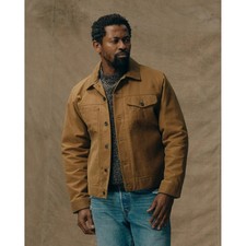 NWT FILSON TIN CLOTH SHORT LINED CRUISER JACKET DARK TAN