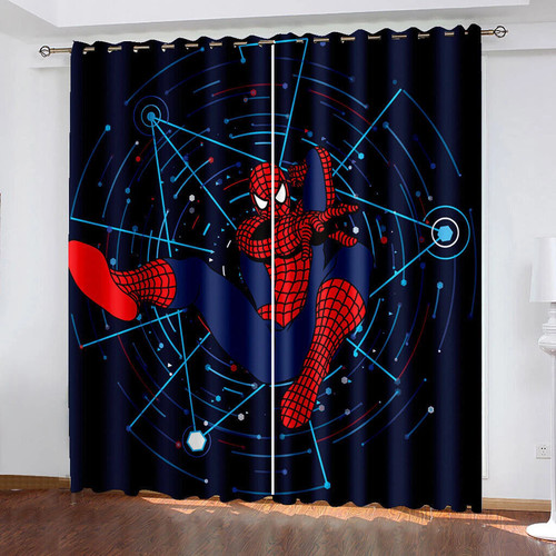 Spiderman decor curtains - 3d,