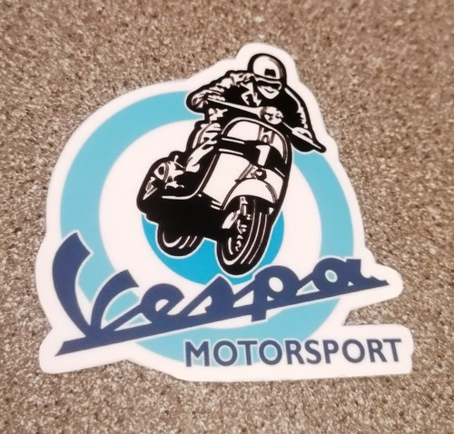 Vespa motorsport sticker - motorsport,