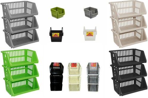 Tier baskets plastic - 3, fruit