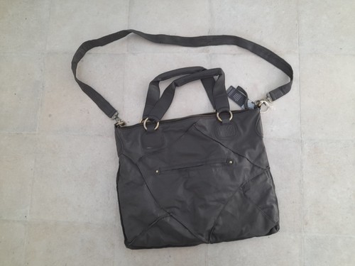 Dark brown soft leather