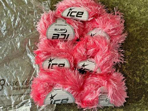 Ice yarns eyelash pink - ice,