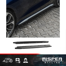 For Audi S3 8Y 2020-2024 Side Skirts / Audi A3 S-Line 8Y 2020-24 In Gloss Black