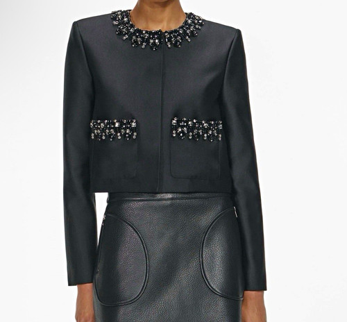 Self portrait jacket - self, black