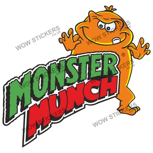 Monster munch stickers car - stickers,