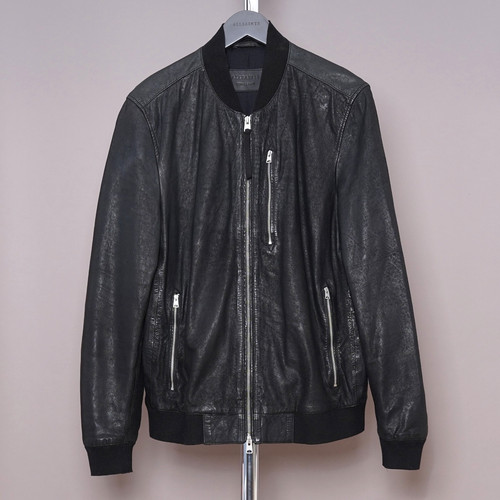 All saints leather jacket - leather,