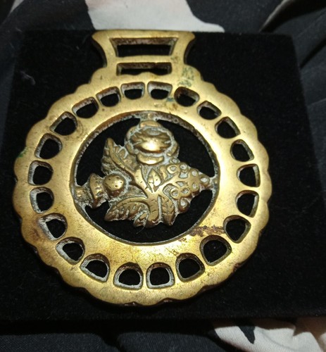 Vintage horse brass scottish - vintage, brass,