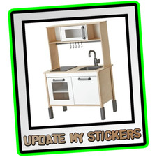 Stickers TO FIT kids IKEA™ Duktig red or beech Kitchen Microwave, oven shelf etc