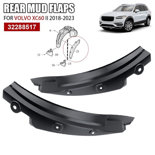 Rear mudflap mud - 2x, flaps