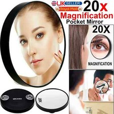 20X Magnifying Make up Mirror Cosmetic vanity Handbag Travel Small Pocket Mirror
