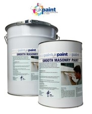 UK PAINT - SMOOTH MASONRY PAINT - 20L TINS - 14 COLOURS........