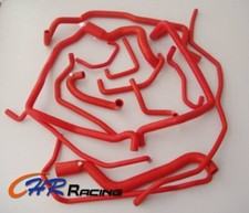 RED FOR  1988-1991 Renault 5/R5 GT turbo1989 1990 Silicone Coolant Hose 15PCS